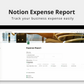 Notion Expense Report